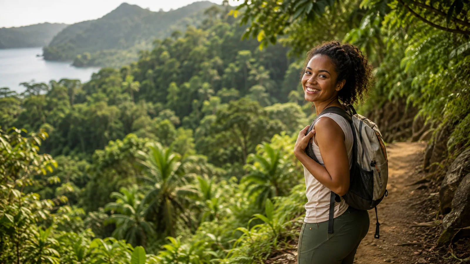 Solo traveller — rainforest hiking