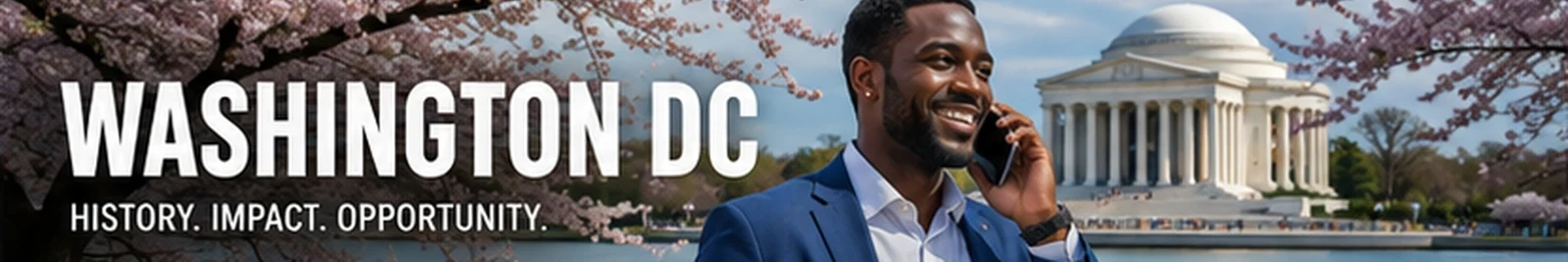 Black man business traveller — Washington DC business travel — in Washington, DC