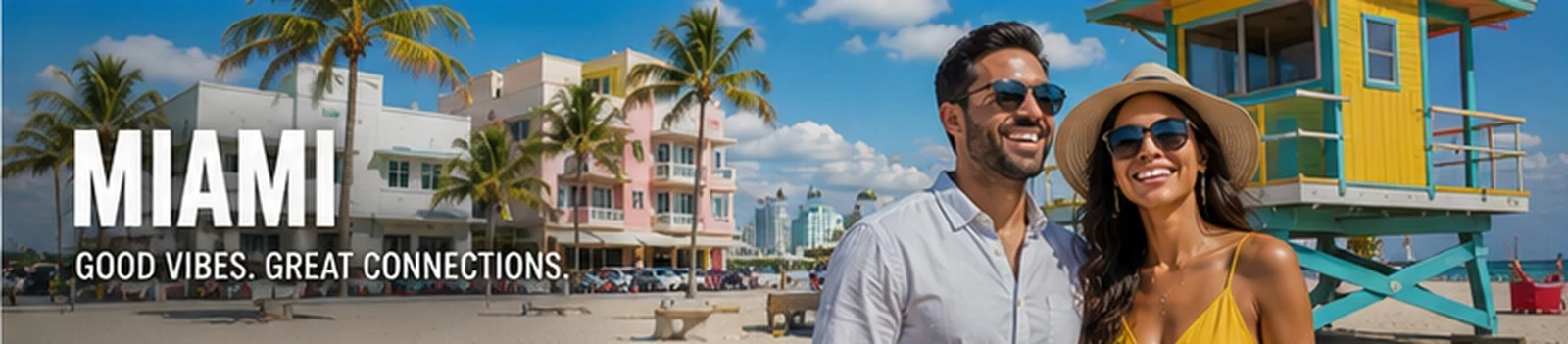 Mixed couple — Miami South Beach travel — in Miami & South Florida